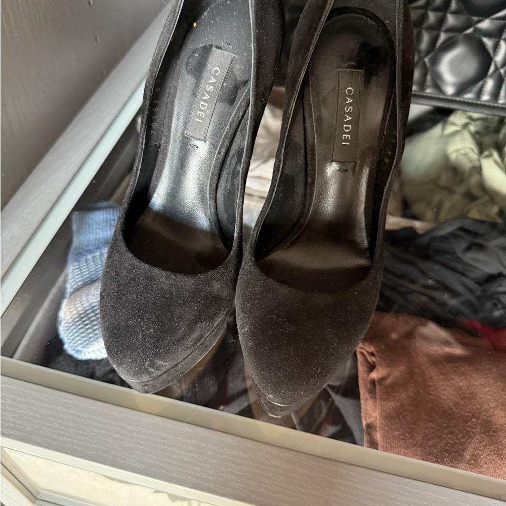 Casadei Black Heels 35